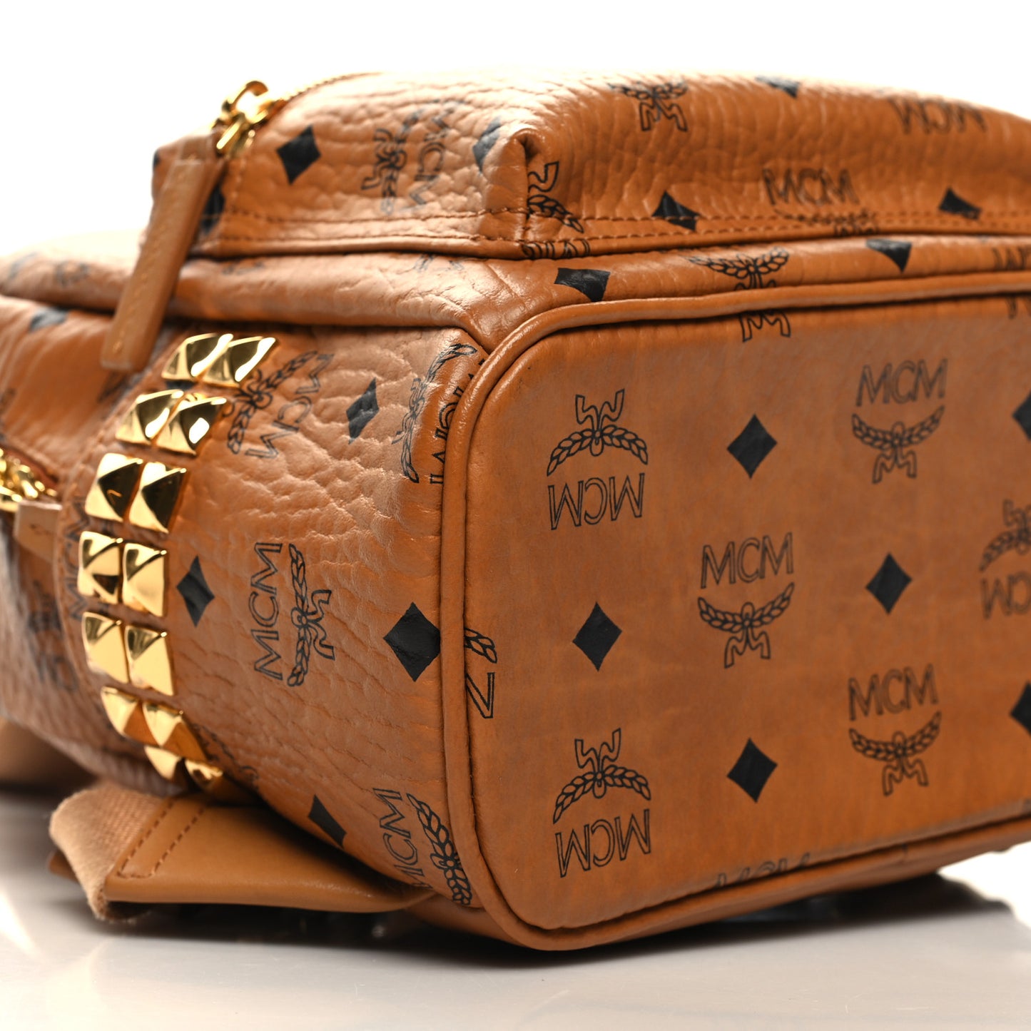 Visetos Side Stud Mini Stark Backpack Cognac