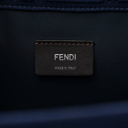 Fendi Technical Fabric Plexiglass FF Medium Fendi Sunshine Shopper Tote Marino 6 of 11