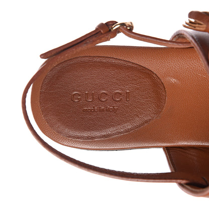 Gucci Saddle Soft Lux GG Marrakech Thong Sandals 35.5 Ginger Bread 9 of 11