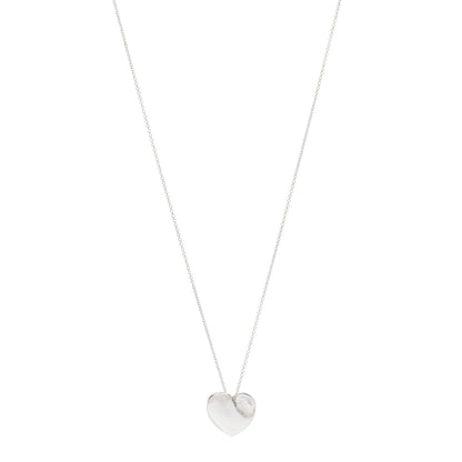 Tiffany Sterling Silver 14mm Elsa Perretti Full Heart Pendant Necklace 1 of 4