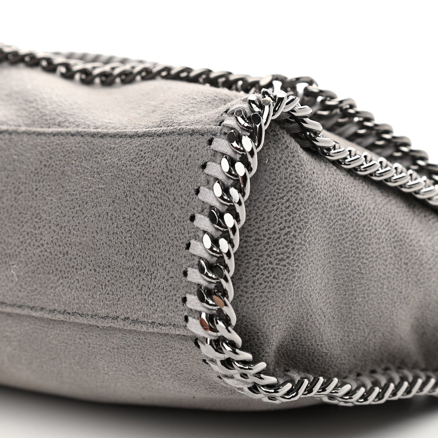 Shaggy Deer Mini Falabella Crossbody Bag Grey