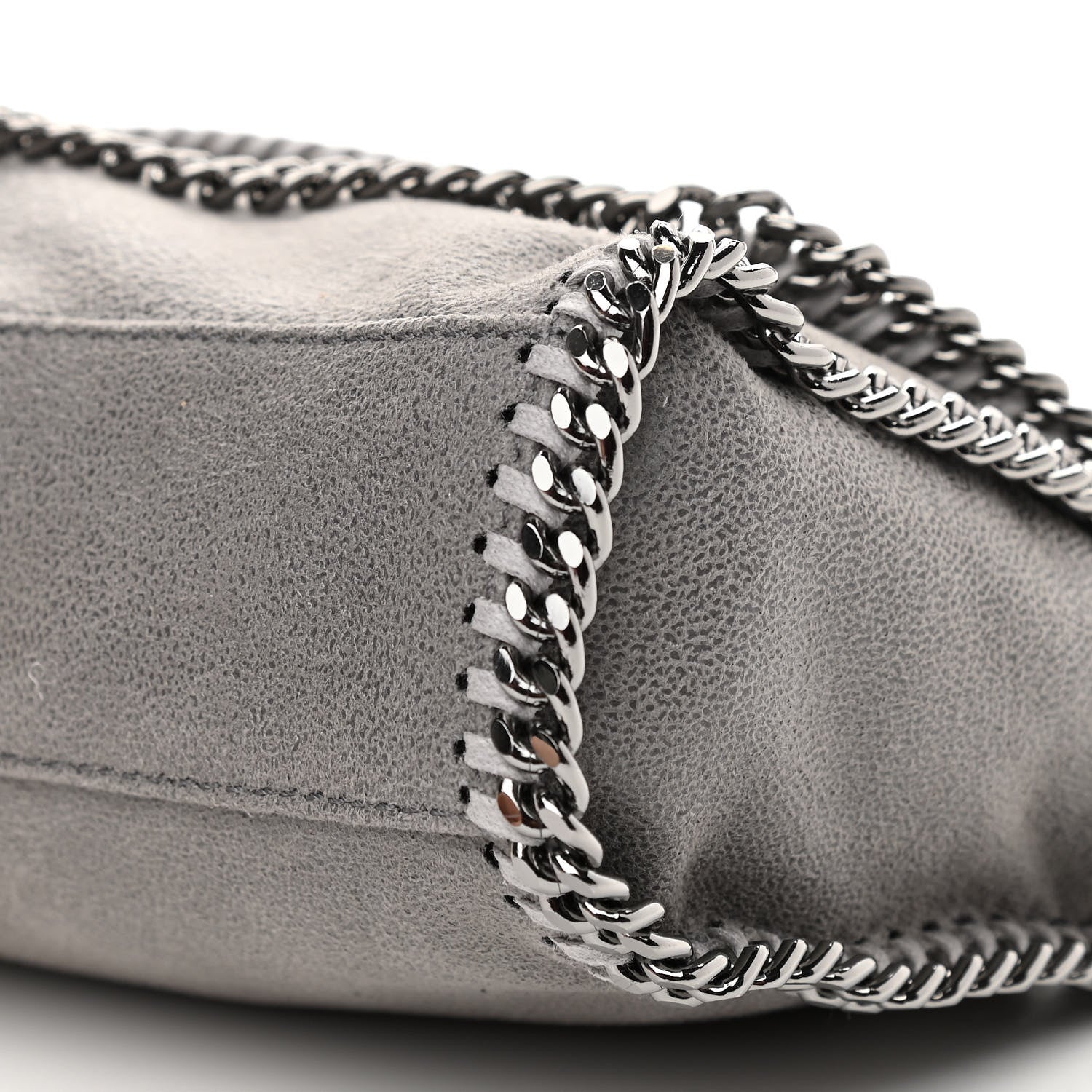 Stella McCartney Shaggy Deer Mini Falabella Crossbody Bag Grey 10 of 10
