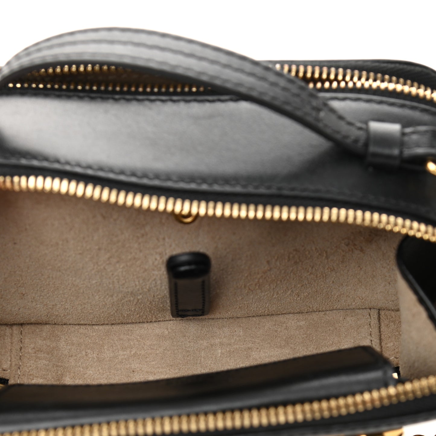 Calfskin Mini C Vanity Bag Black