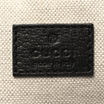 Gucci Textured Dollar Calfskin Small Ophidia Shoulder Tote Bag Black 6 of 10