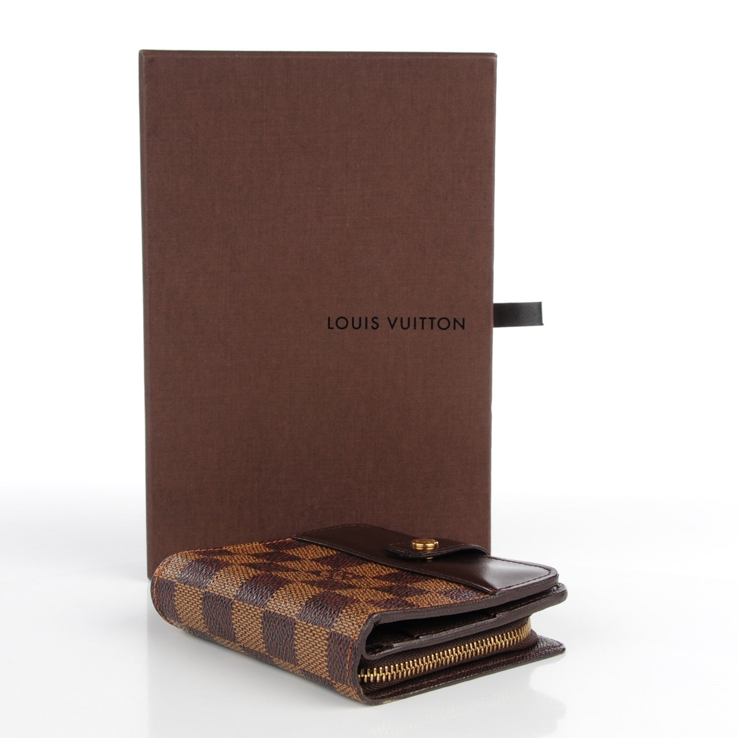 Louis Vuitton Damier Ebene Zippe Zipped Compact Wallet 4 of 9