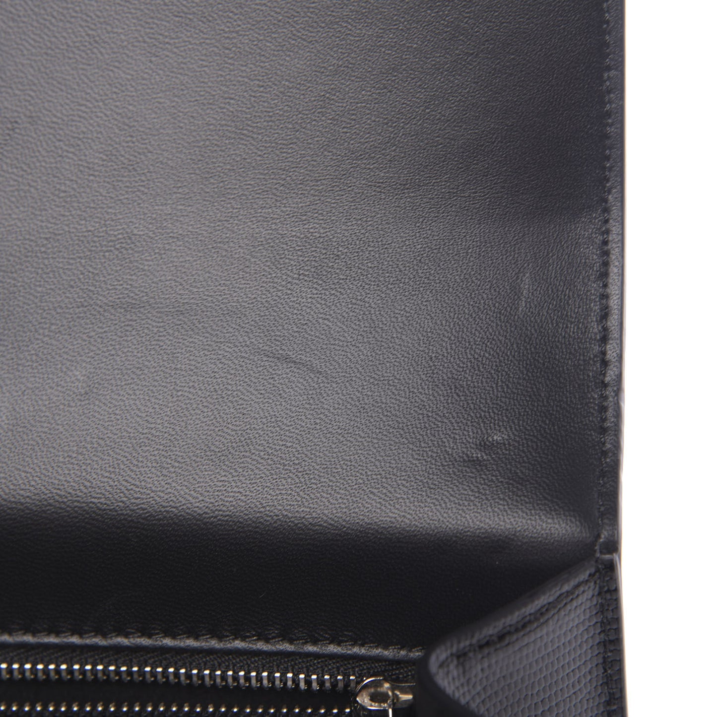 Lizard Embossed Calfskin Knuckle Crossbody Black