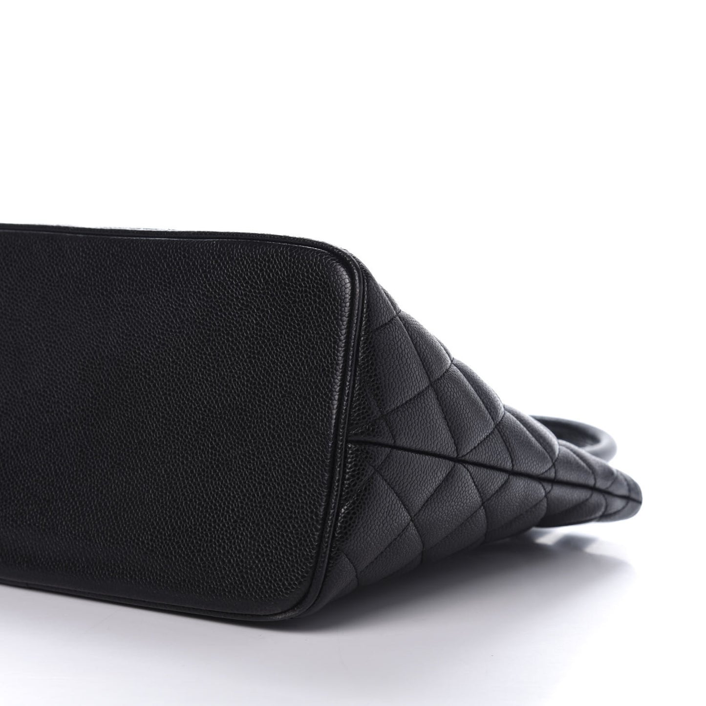 Caviar Quilted Medallion Tote Black