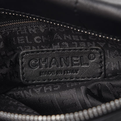Chanel Lambskin Square Stitched Large Tote Black 6 of 9