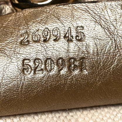 Gucci Metallic Pebbled Calfskin Medium Bella Tote Gold 7 of 10
