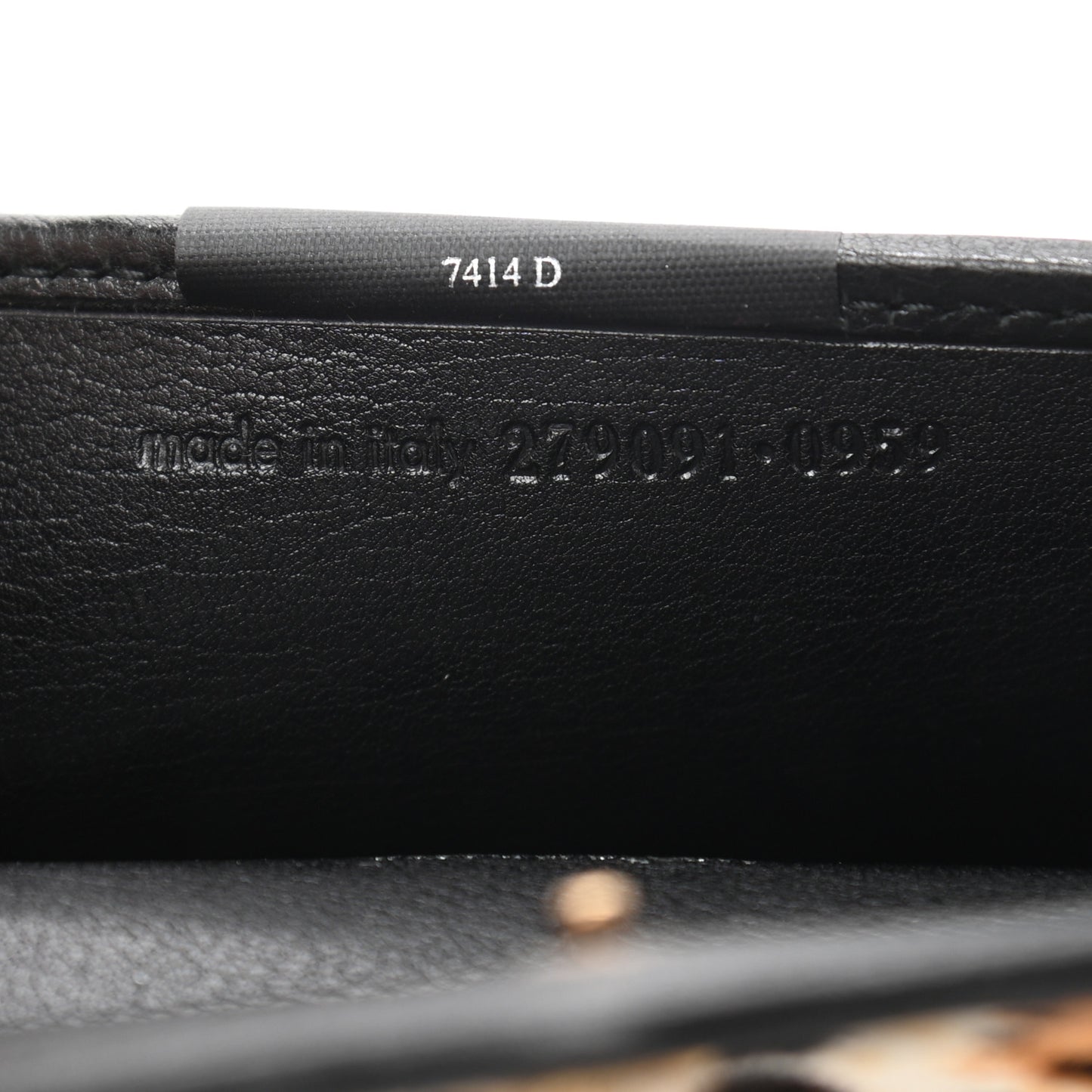Pony Hair Monogram Leopard Print Card Holder Wallet Black