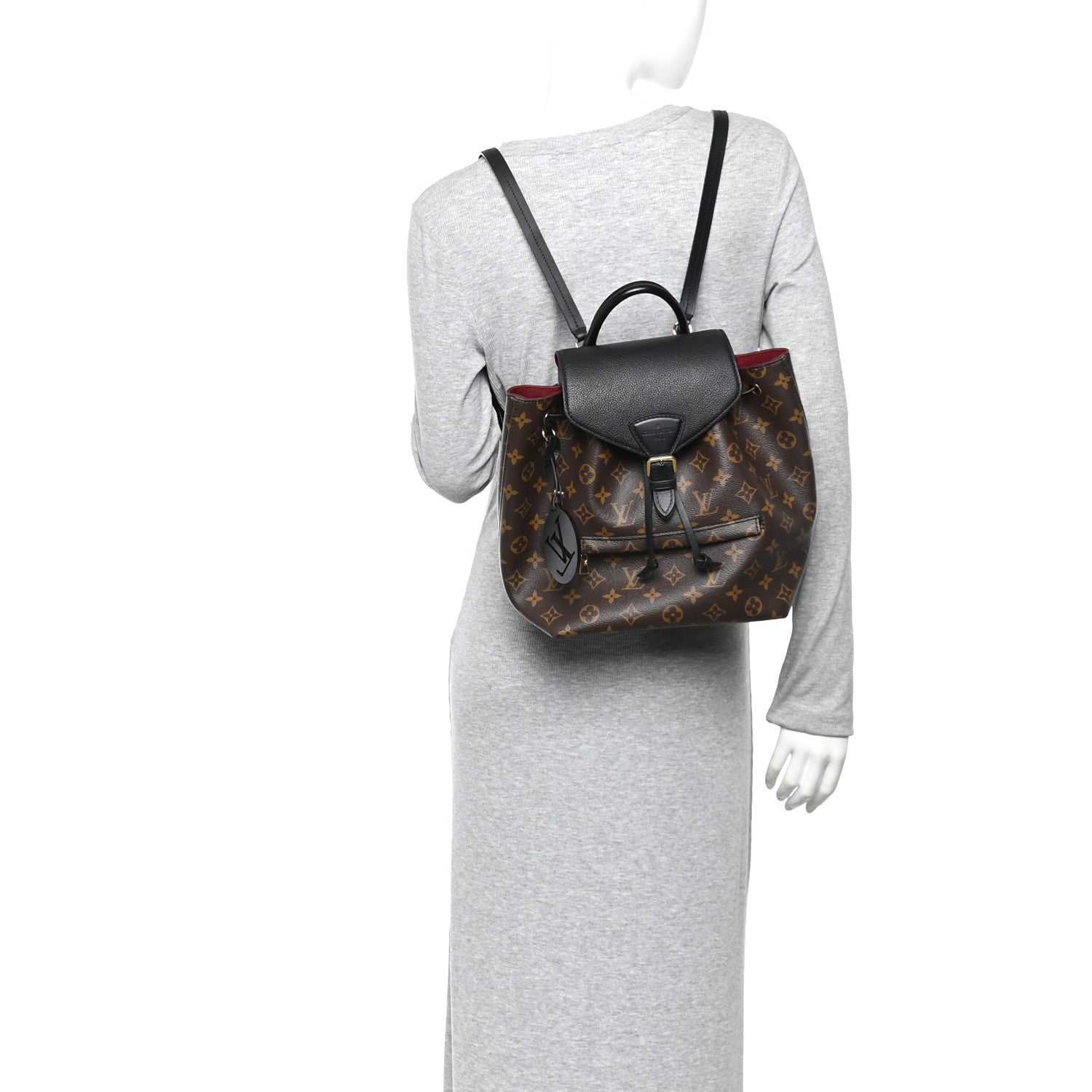 Louis Vuitton Monogram Montsouris PM Black 2 of 9