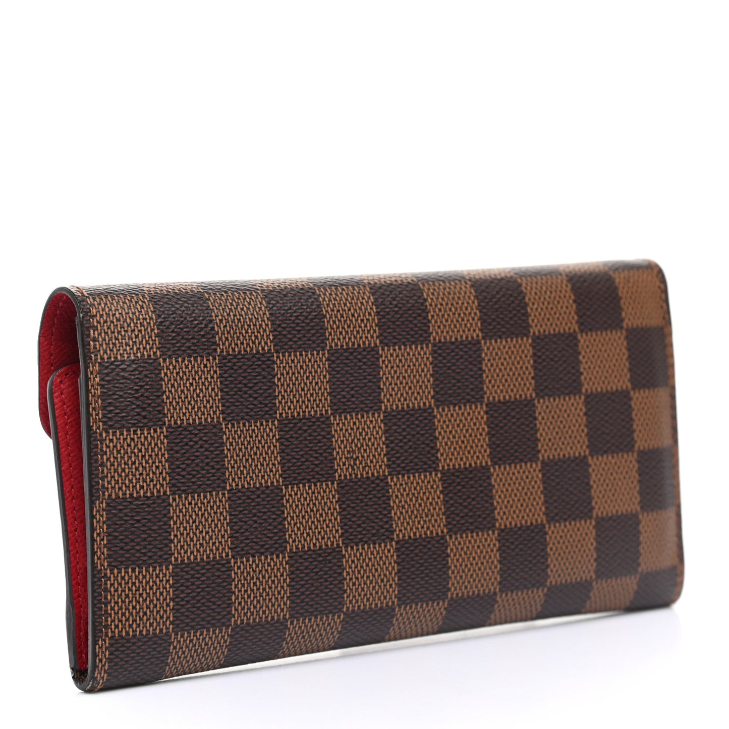 Damier Ebene Josephine Wallet Red