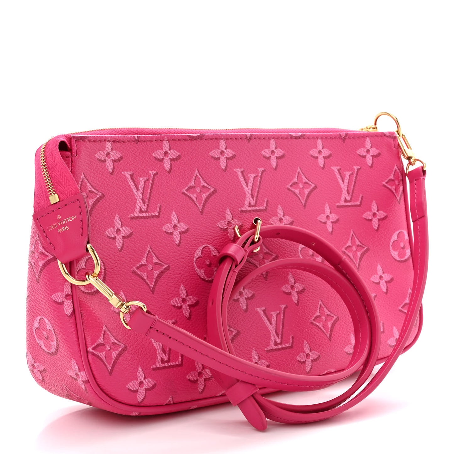 Monogram Fall For You Maxi Multi Pochette Accessories Fuchsia