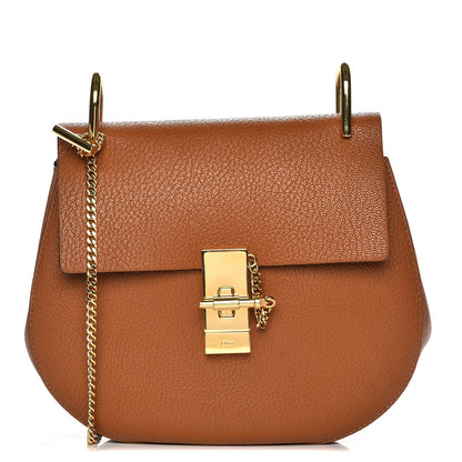 Chloe Grained Lambskin Drew Shoulder Bag Caramel 1 of 7