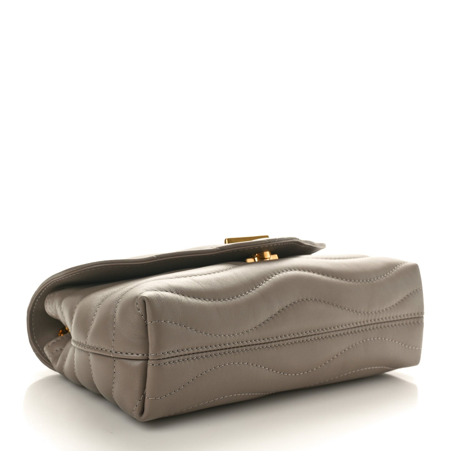 Calfskin LV New Wave Chain Bag Taupe