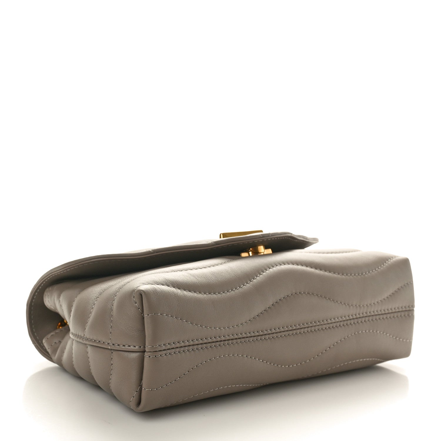 Louis Vuitton Calfskin LV New Wave Chain Bag Taupe 4 of 9