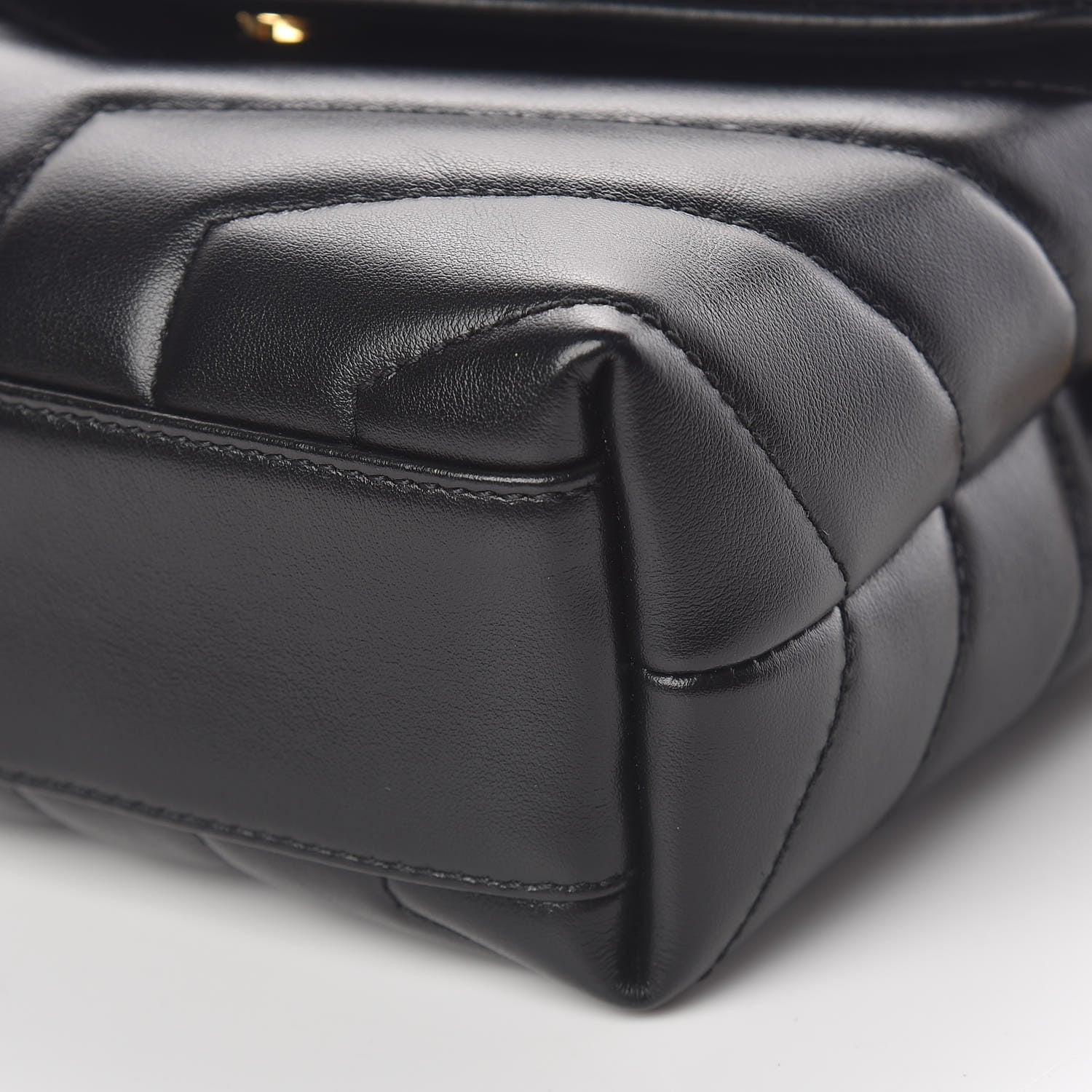Saint Laurent Calfskin Y Quilted Monogram Toy Loulou Crossbody Bag Black 11 of 12