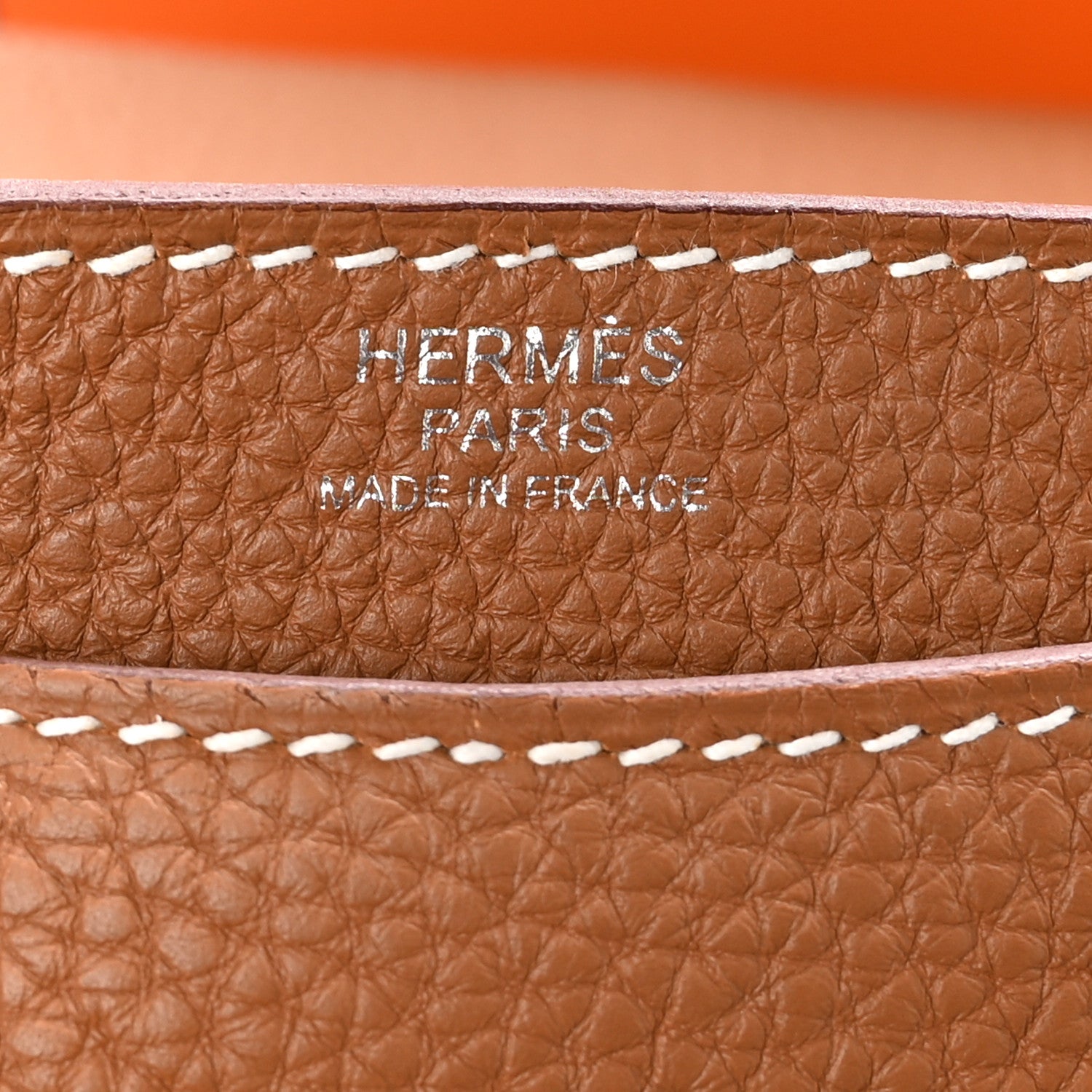 Hermes Togo Steve Light Messenger Gold 6 of 10