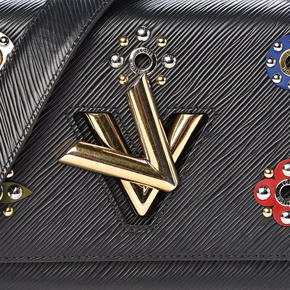 Louis Vuitton Epi Mechanical Flowers Twist Shoulder Bag MM Black 10 of 10