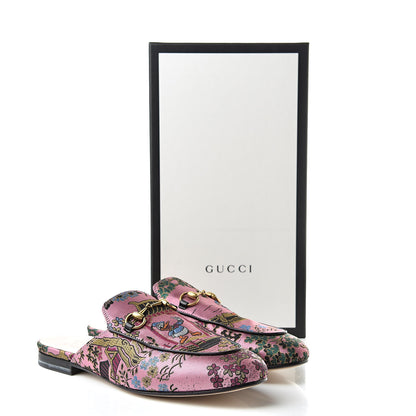 Gucci X DISNEY Jacquard Japanese Donald Duck Womens Princetown Slippers 39 Pink Black 9 of 9