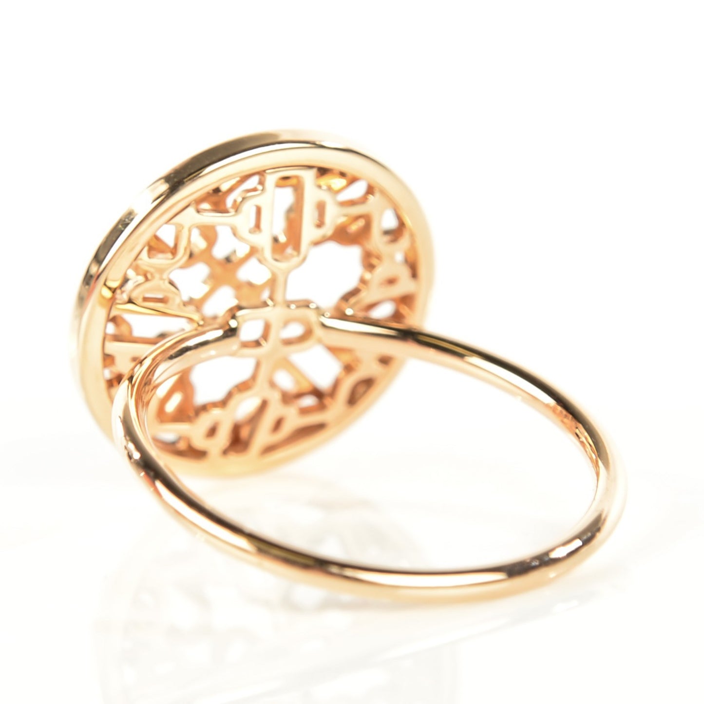 18K Rose Gold Chaine D'Ancre Passerelle Ring 52 6