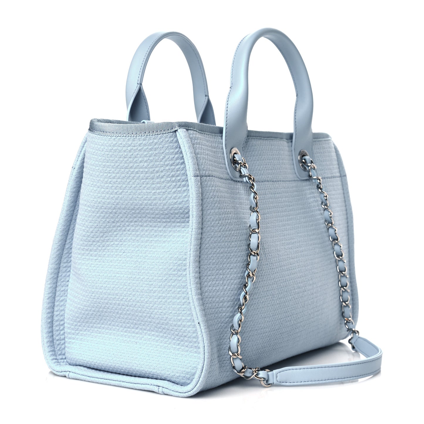 Mixed Fibers Small Deauville Tote Light Blue