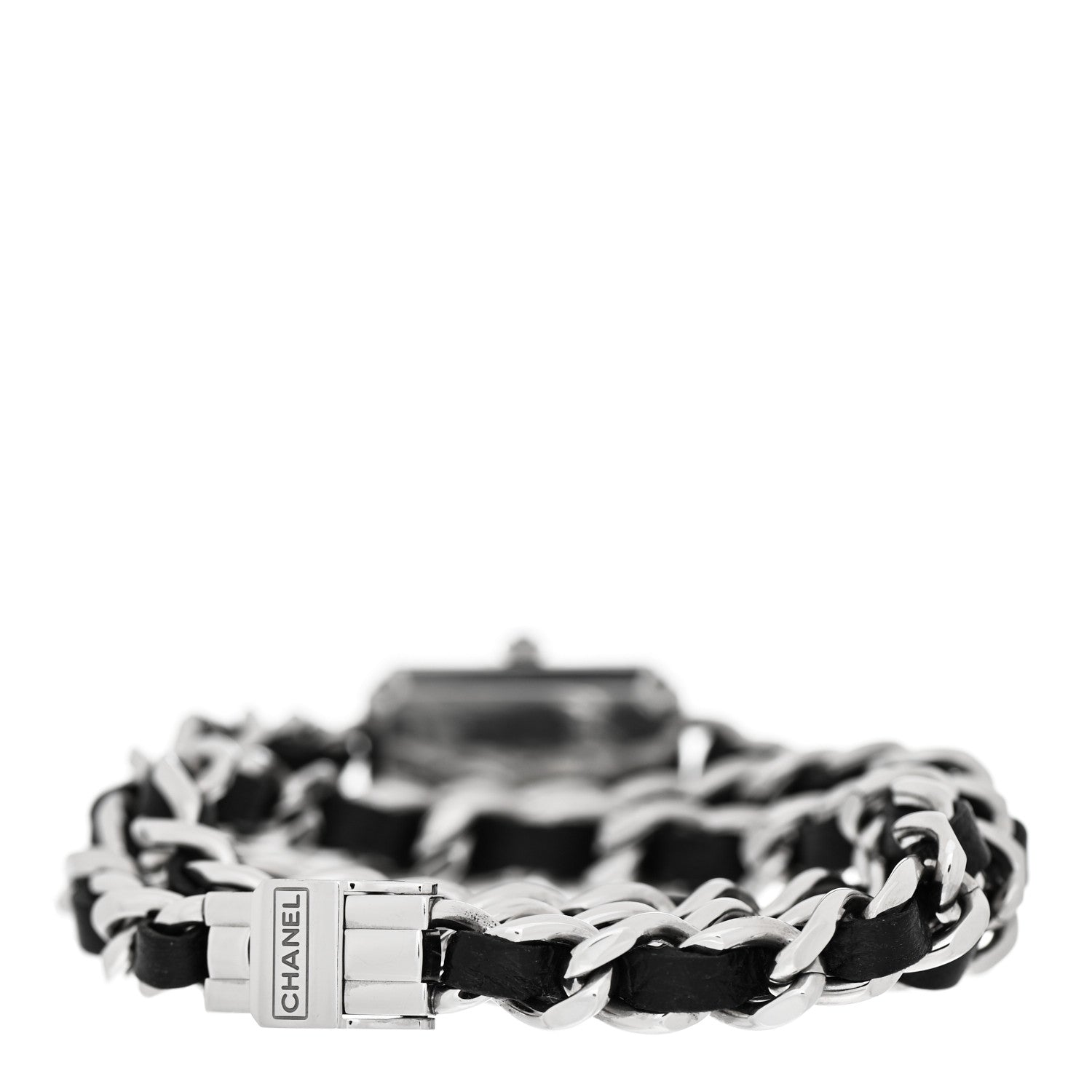 Chanel Stainless Steel Lambskin 16mm Premiere Rock Triple Row Quartz Watch Black 4 of 6