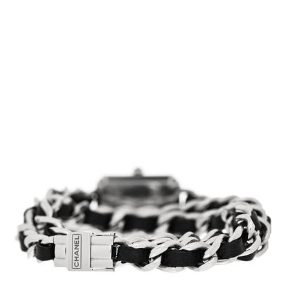 Chanel Stainless Steel Lambskin 16mm Premiere Rock Triple Row Quartz Watch Black 4 of 6