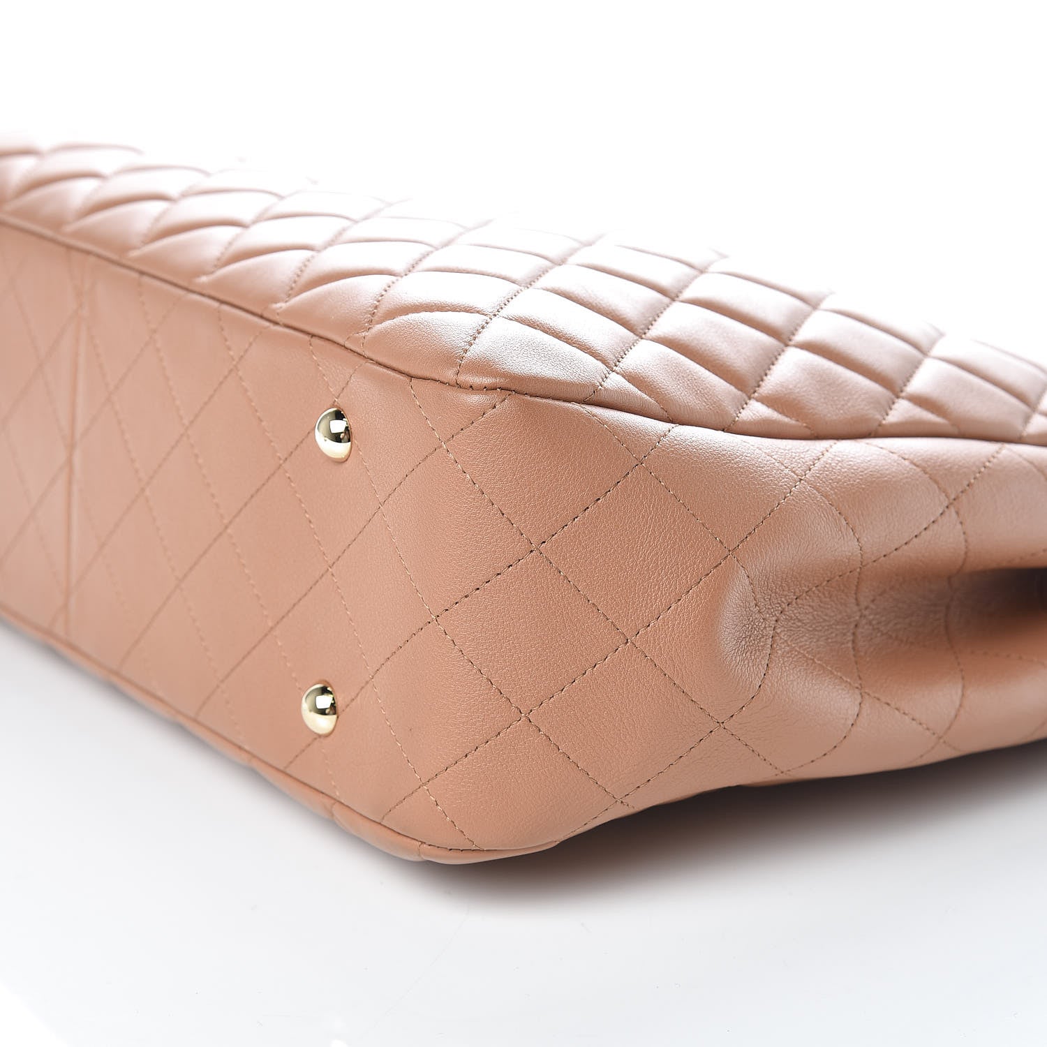Chanel Calfskin Quilted Timeless Tote Beige 6 of 10