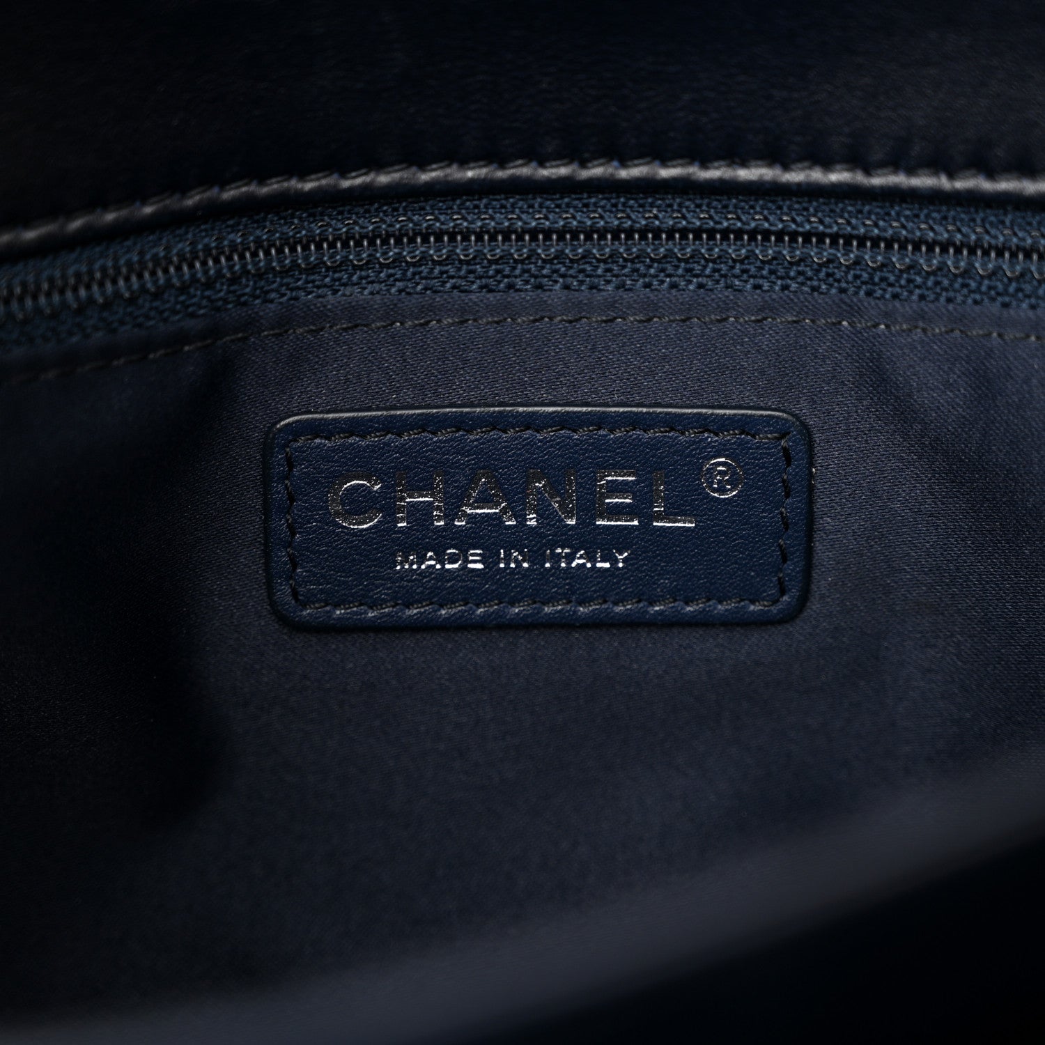 Chanel Lambskin Quilted Jumbo Chanel 3 Flap Navy 6 of 10