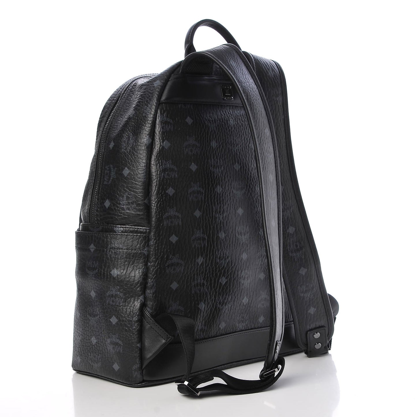 Visetos Medium Stark Logo Stripe Backpack Black