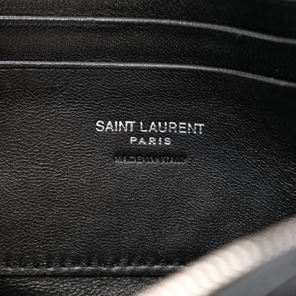 Saint Laurent Shiny Calfskin Monogram Mini Lou Camera Bag Black 6 of 10