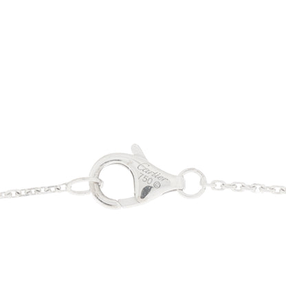 Cartier 18K White Gold Black Ceramic Diamond Trinity Pendant Necklace 4 of 6