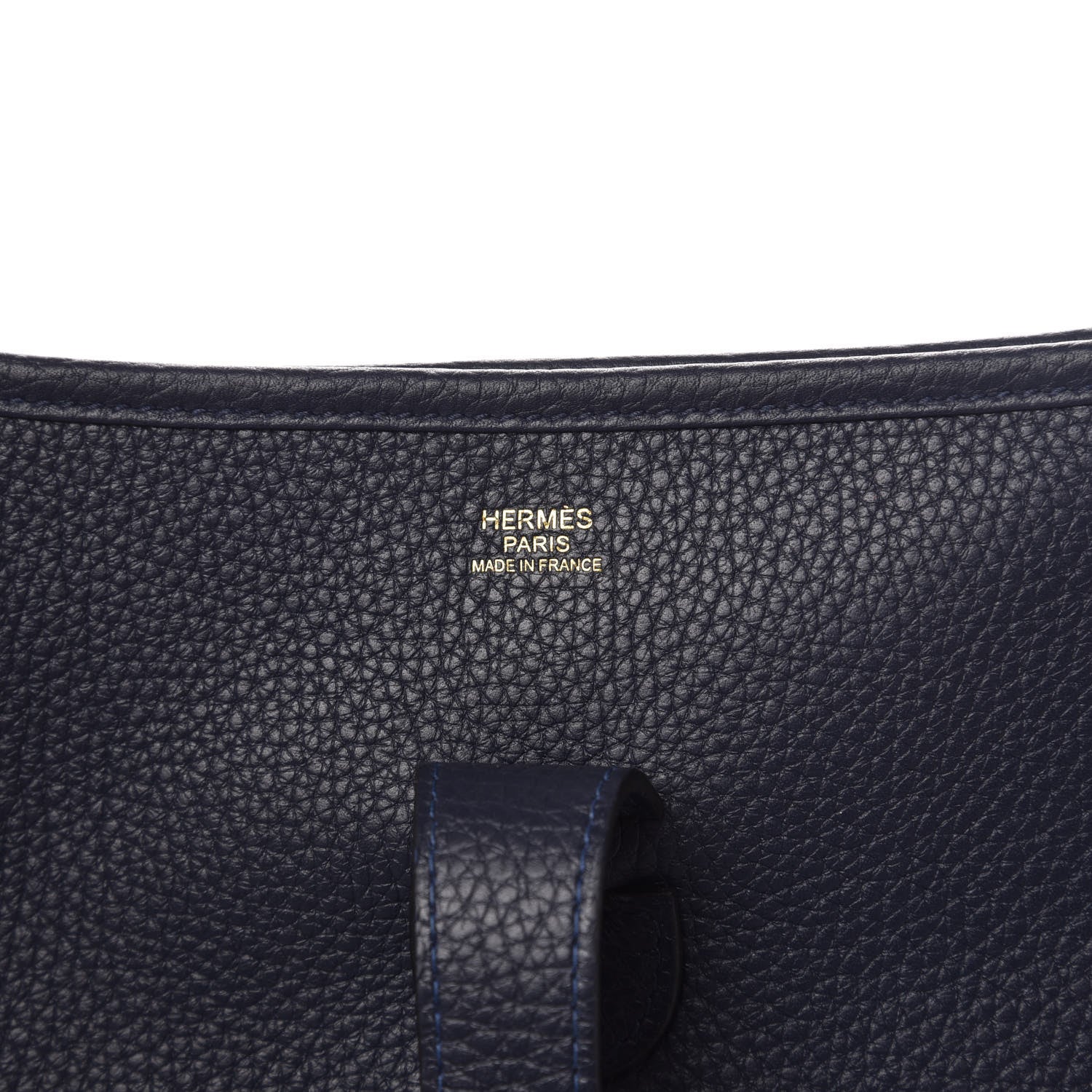 Hermes Taurillon Clemence Evelyne III GM Bleu Nuit 6 of 11