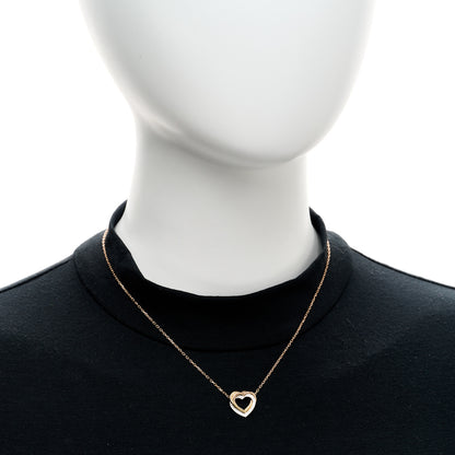 Cartier 18K Pink Yellow White Gold Diamond Trinity Heart Pendant Necklace 2 of 5
