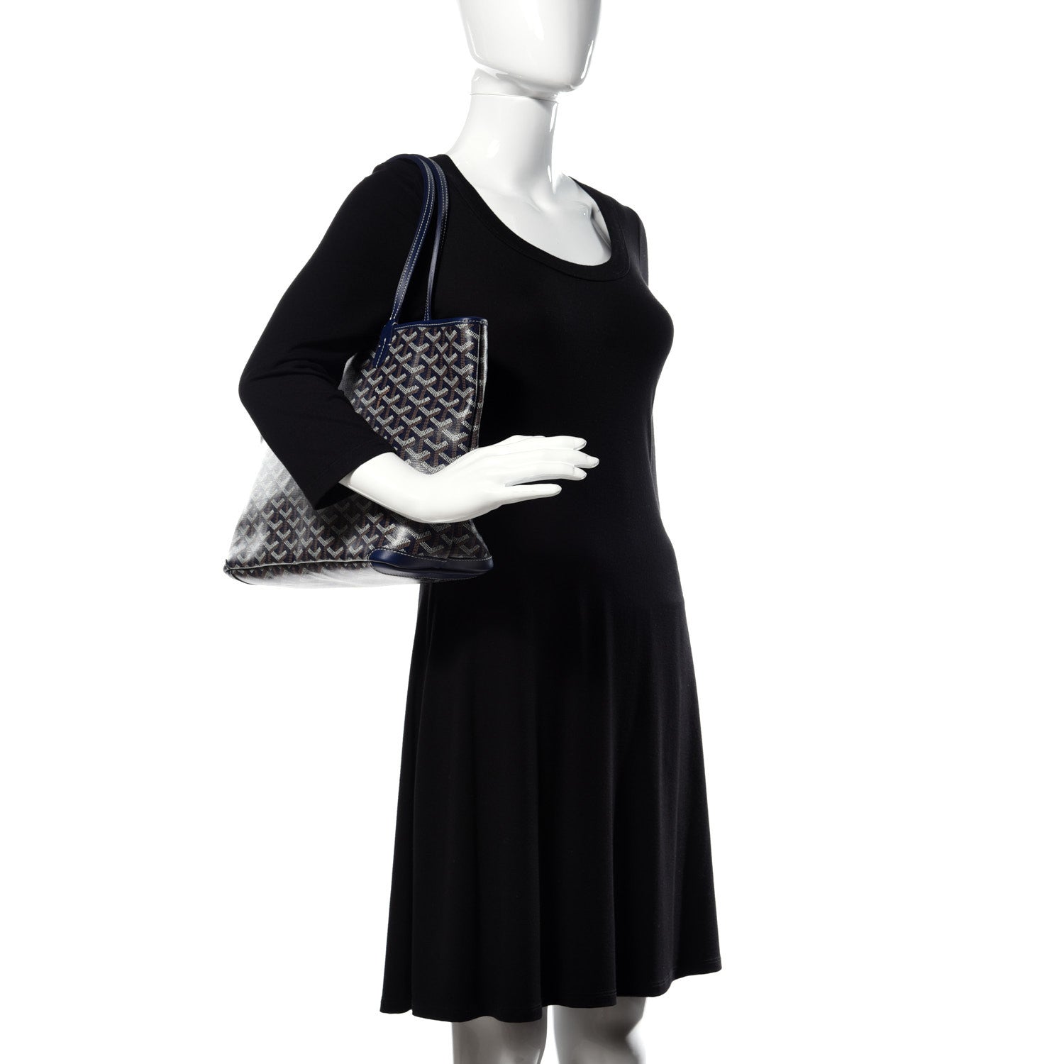 Goyard Goyardine Artois PM Navy 2 of 9