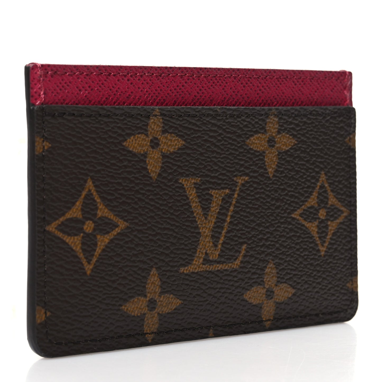 Monogram Card Holder Fuchsia