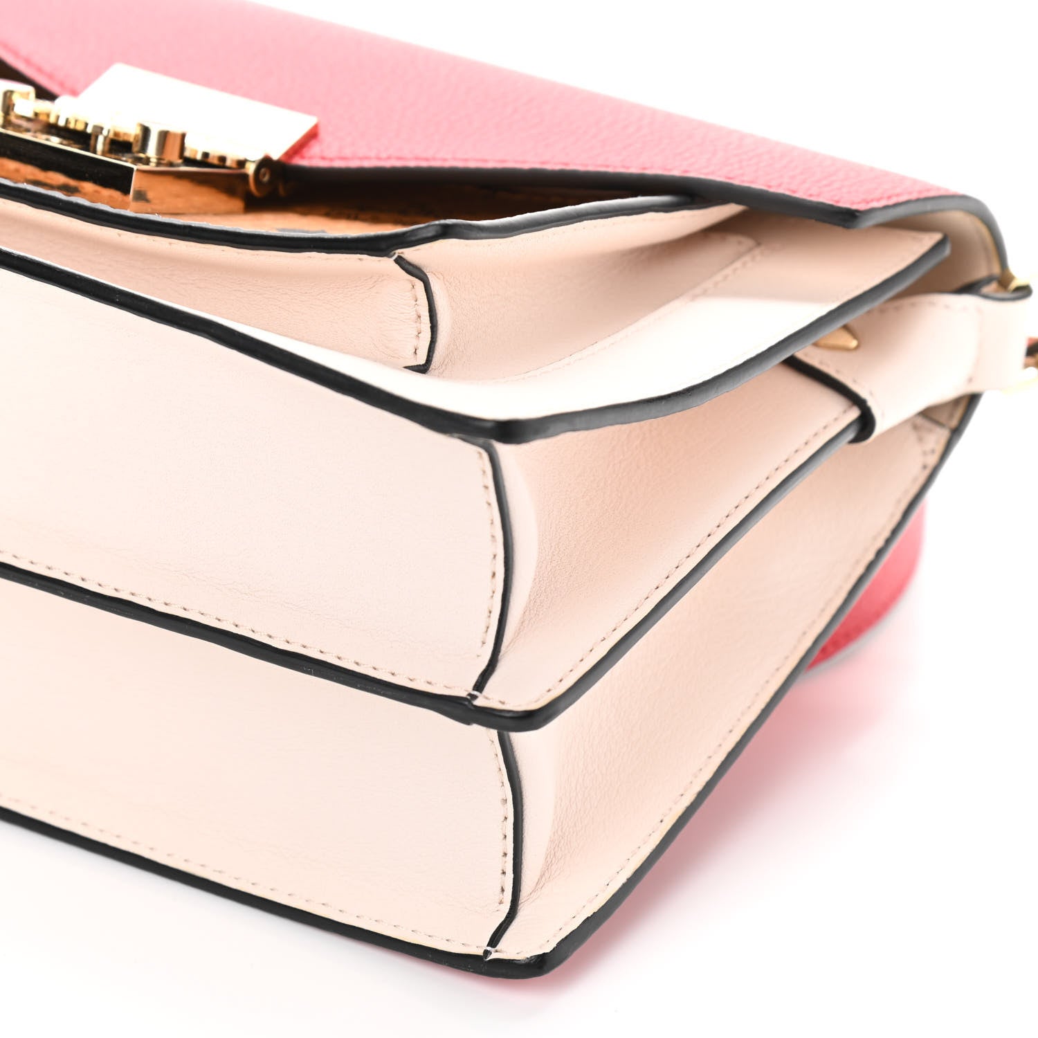 MCM Calfskin Visetos Small Patricia Crossbody Bag Cognac Red 9 of 9