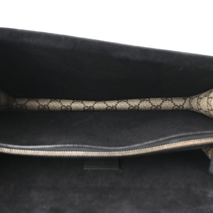 Gucci GG Supreme Monogram Crystal Small Dionysus Shoulder Bag Black 5 of 12