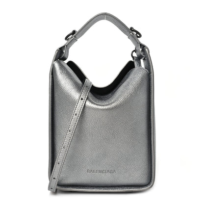 Balenciaga Metallic Calfskin XS Tool 2.0 North-South Tote Silver 1 of 11