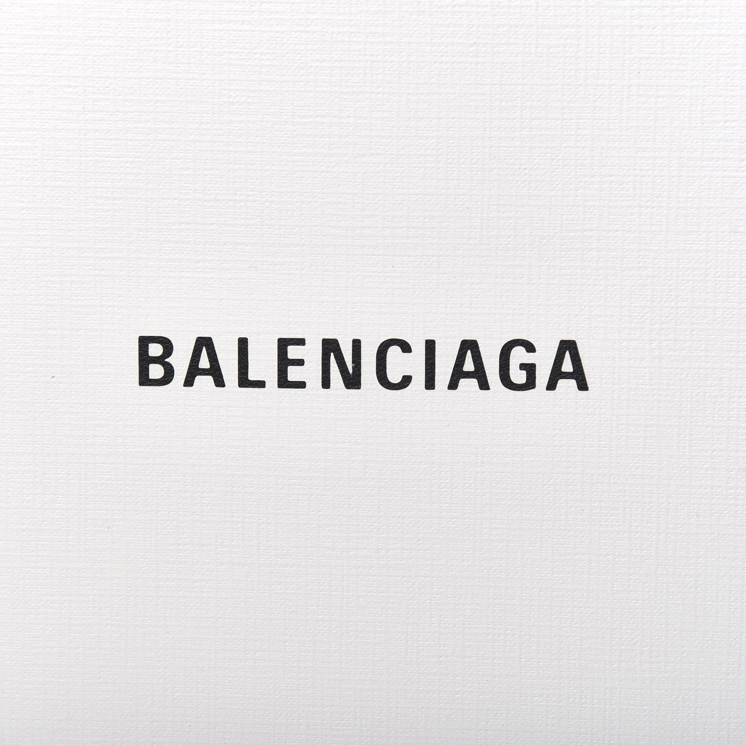 Balenciaga Squared Calfskin Logo Shopping Envelope Clutch White 7 of 10