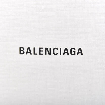 Balenciaga Squared Calfskin Logo Shopping Envelope Clutch White 7 of 10