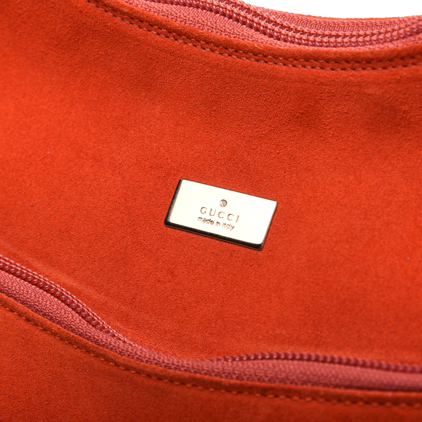 Suede Small Hobo Orange