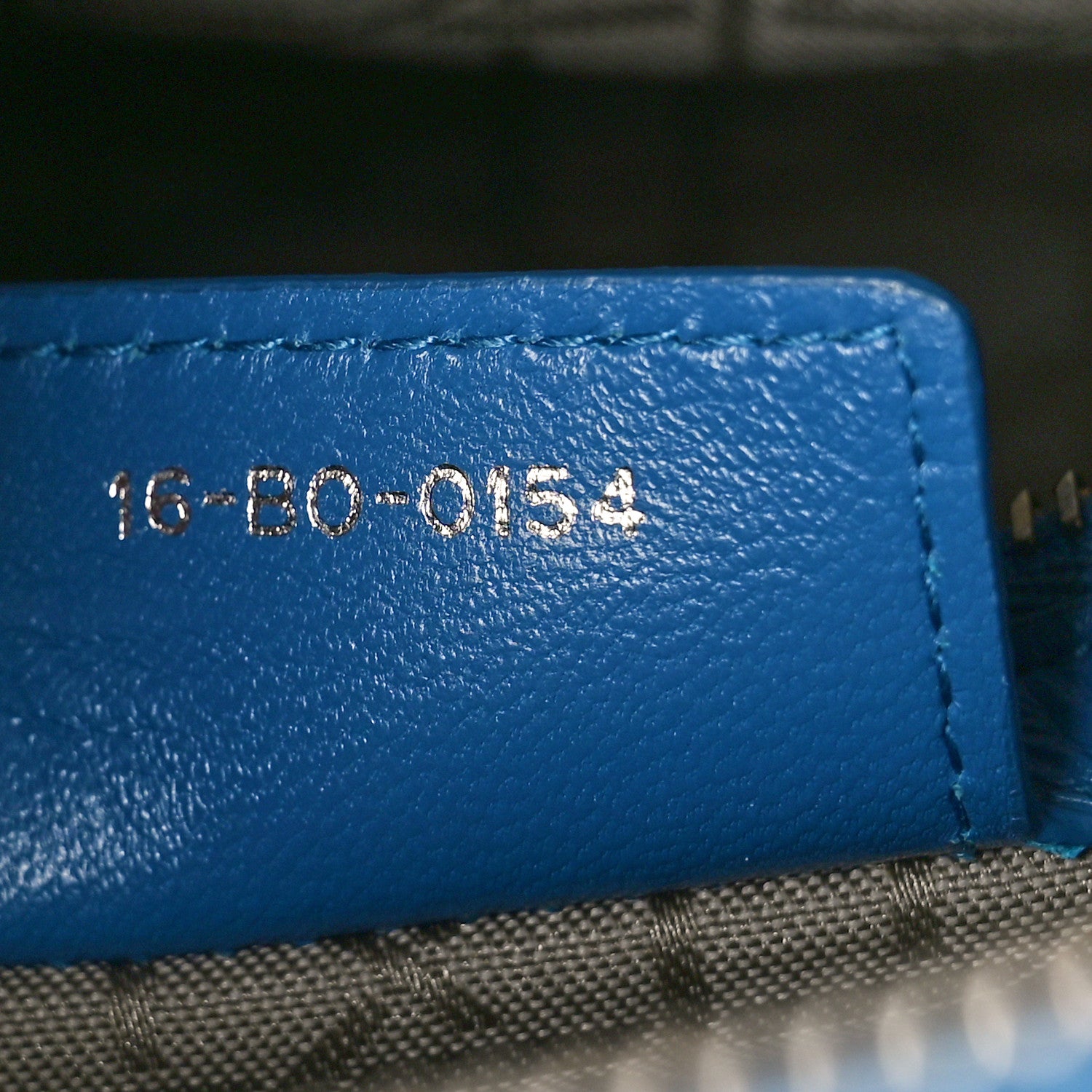 Christian Dior Lambskin Cannage Large Lady Dior Blue 7 of 9