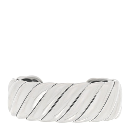David Yurman Sterling Silver Sculpted Cable Cuff Bracelet 1 of 3