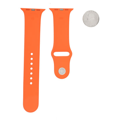 Hermes Silicone 44mm Apple Sports Watch Single Tour Band M/L Orange 2 of 5
