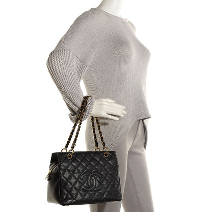 Chanel Caviar Quilted Petit Timeless Tote PTT Black 2 of 7