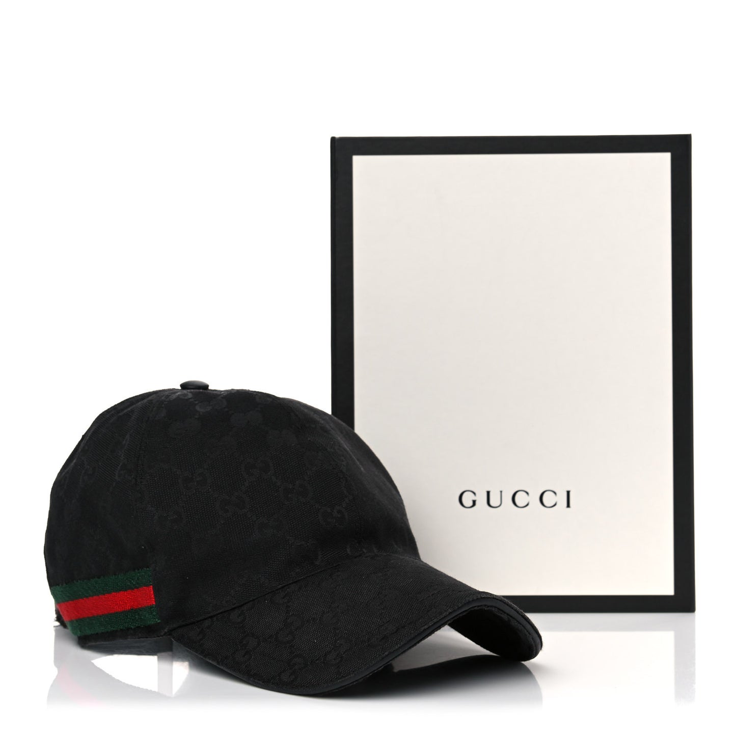 Monogram Web Baseball Hat XXL Black