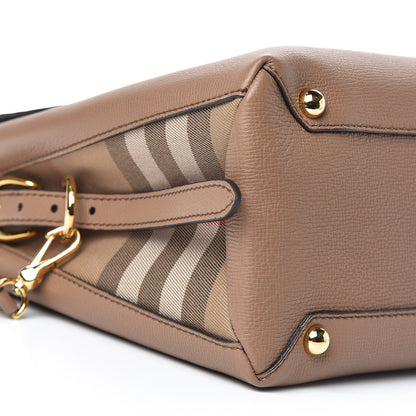 Burberry Derby Calfskin House Check Medium Camberley Dark Sand 9 of 11