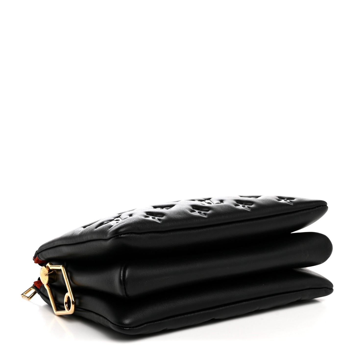 Lambskin Embossed Monogram Coussin BB Black